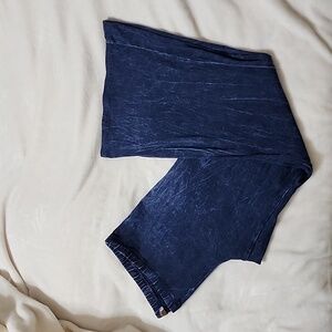 Chatoyant cotton wide leg pants